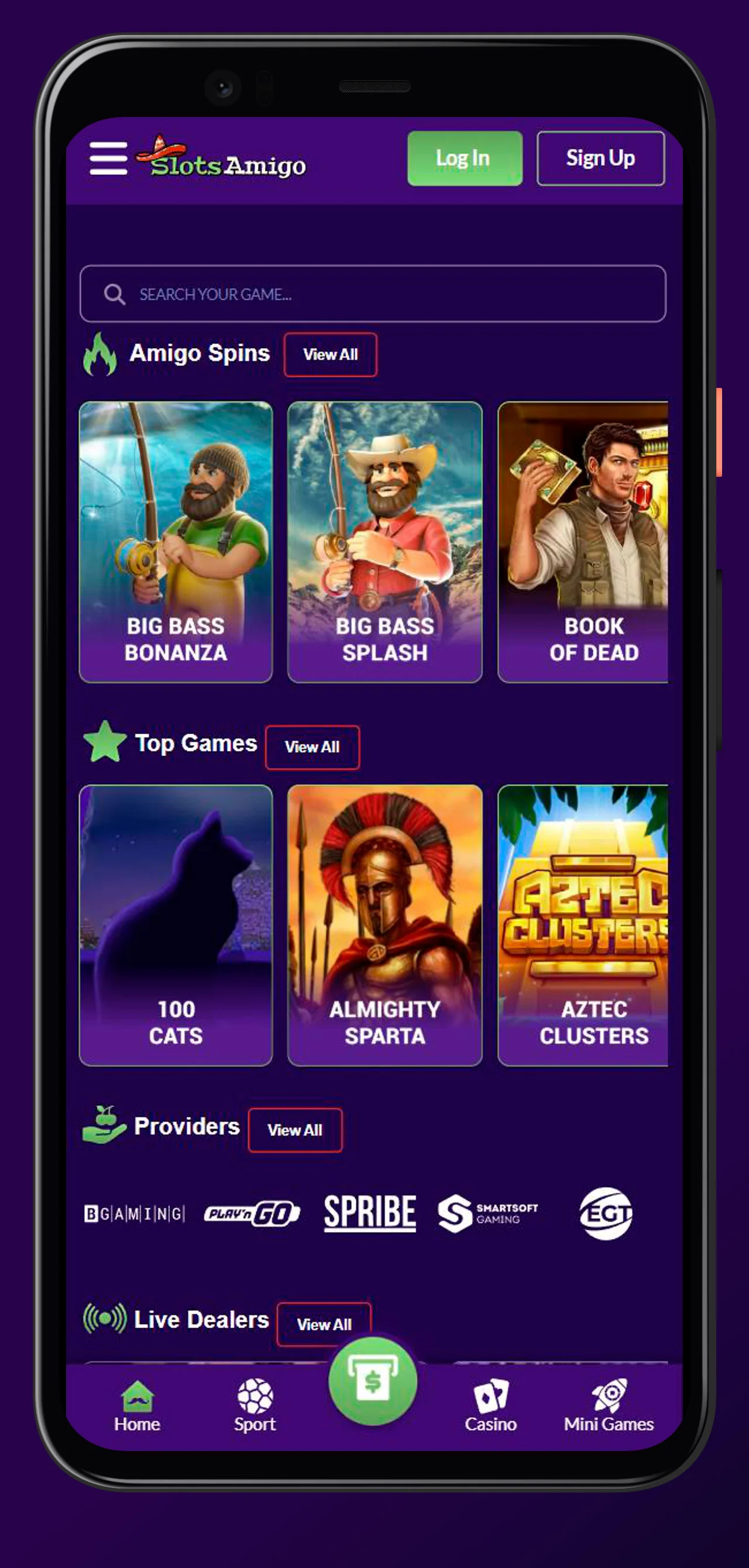 mobile app slotsamigo casino